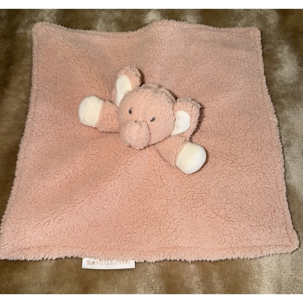 Blankets‎ And Beyond Lovey Security Blanket Pink Elephant